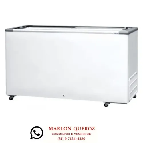 Freezer Tampa de Vidro Horizontal Fricon 511L
