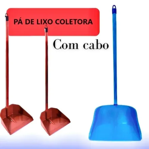 Pá de lixo com cabo 60cm