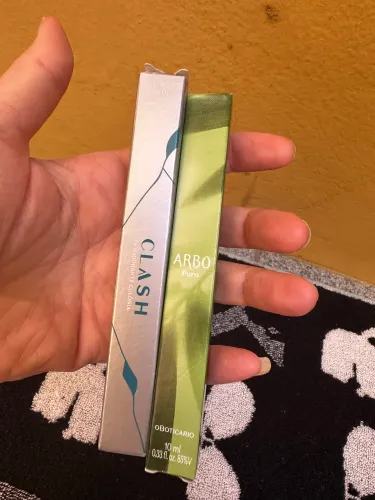 10 ml / perfume Clash e Arbo Puro 