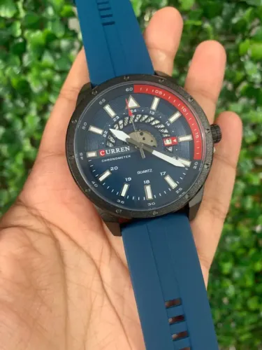 Relógio Curren Masculino Azul - Elegância e Estilo