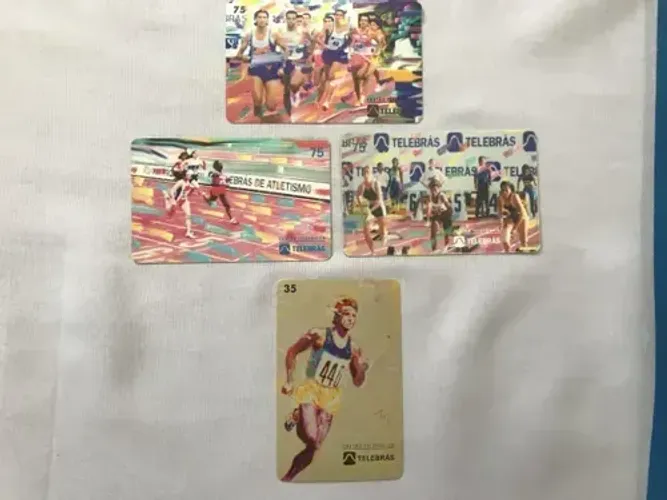Coleção 4 Cartões Telefônicos Série Atletismo 