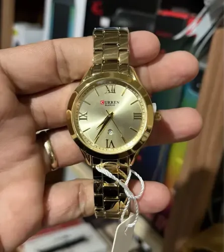 Relógio Curren Dourado Feminino