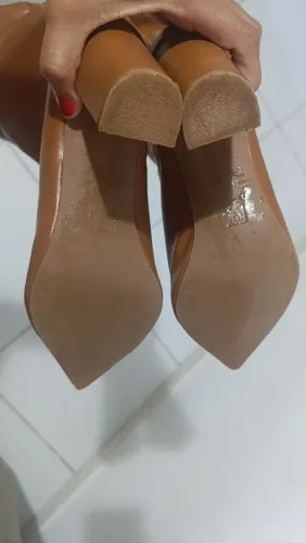 Bota cano longo marron