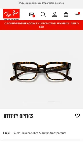 Óculos Jeffrey Optics Ray-Ban original