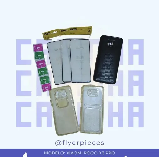 Kit Completo Xiaomi Poco X3 Pro: Película e Capas