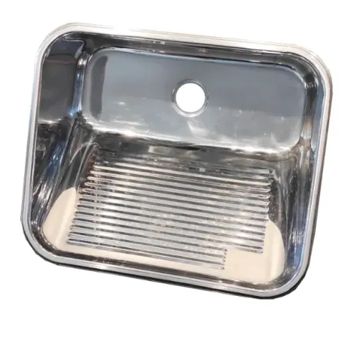 Cuba para tanque Mekal em inox polido rebordeado - Sem uso - 60x50