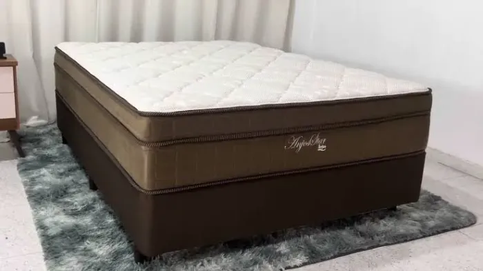 Colchão Anjos Star + base casal em várias cores - FRETE GRATIS - ENTREGA HOJEEE !! 