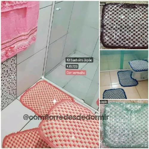 Kit Banheiro Japão - 3 peças - Entrega Grátis