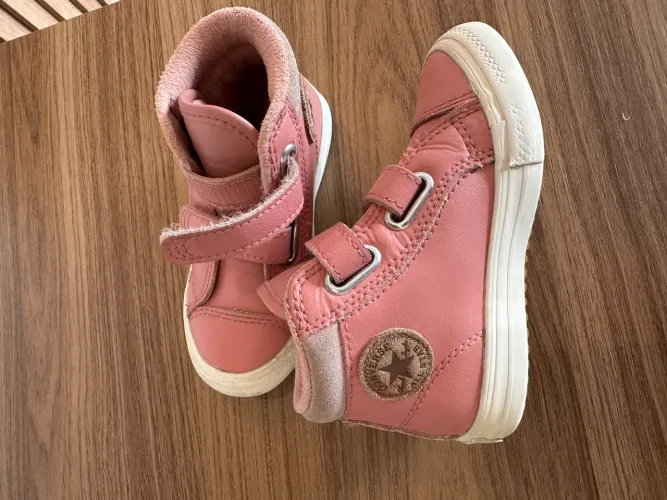 Tênis AllStar Rosa Original tam 24 menina de couro legítimo