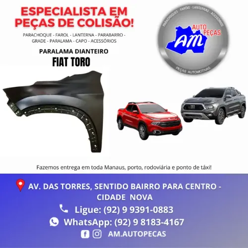 paralama fiat toro 