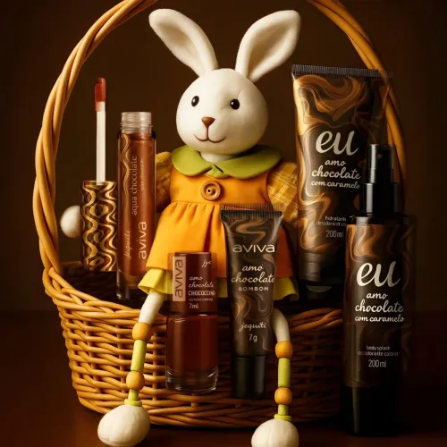 Kit de produtos para o corpo e unhas - Edição Chocolate