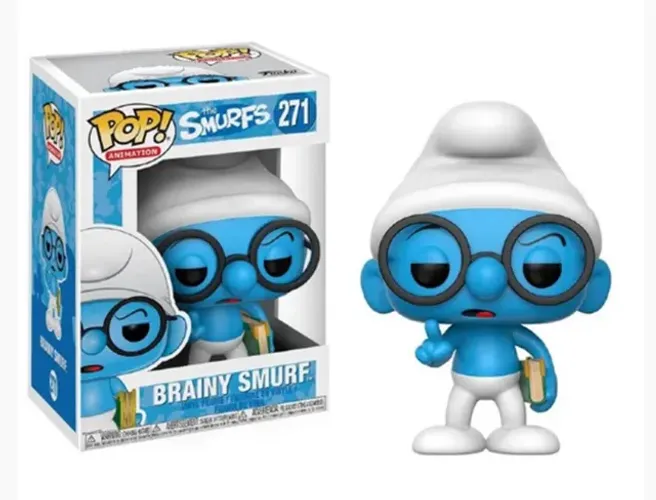ORIGINAL - Funko Pop Smurfs Brainy Smurf #271