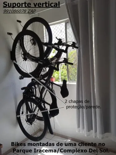 Kit Suporte Vertical Para Bikes "NÃO ENTREGAMOS!"