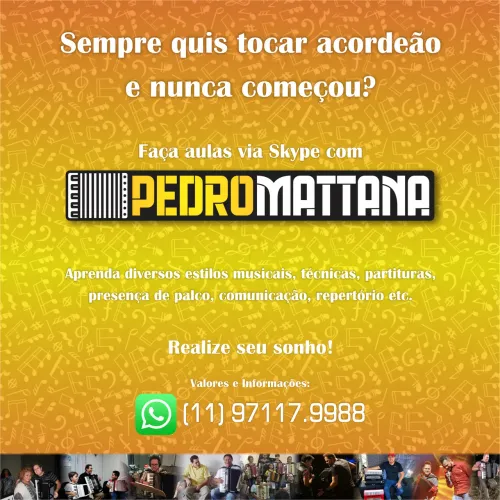 Aulas de Acordeão - Sanfona - Acordeon - São Paulo