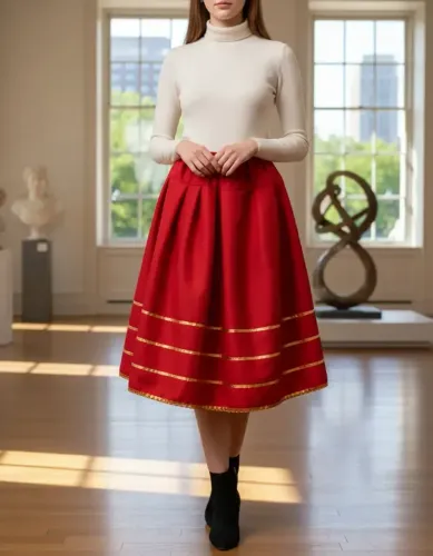 Saia Cigana Pomba Gira Oxford Umbanda Candomblé Luxo