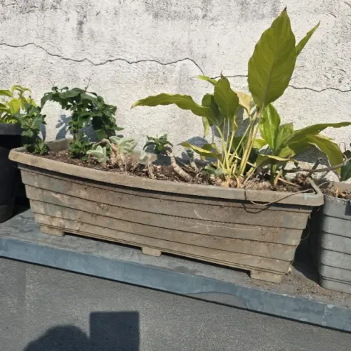Jardineira para plantas - vaso retangular