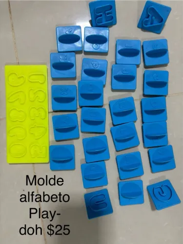 Molde play doh alfabeto 
