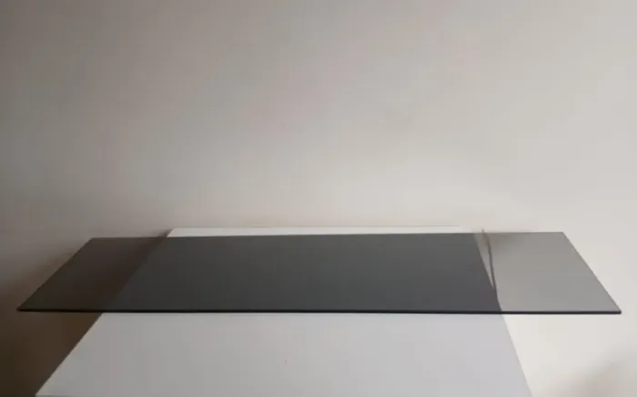 Vidro Fumê Transparente Prateleira Estante Retangular Escurecido Translúcido