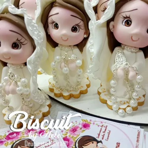 Lembrancinhas para Primeira Eucaristia em Biscuit 