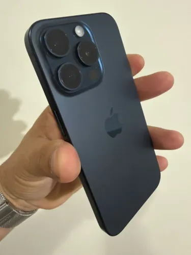 Iphone 15 Pro 5G 128gb Blue Titanium Semi Novo Intacto Completo