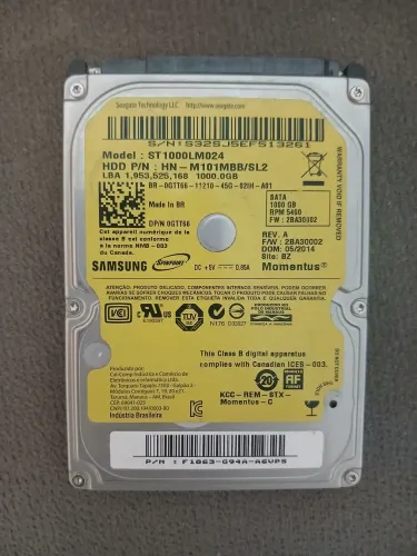Hd de 1 tera samsung