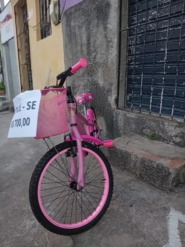 Bicicleta aro 16 rosa da Barbie