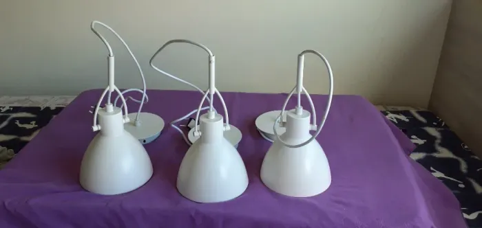 Trio de luminárias/pendentes