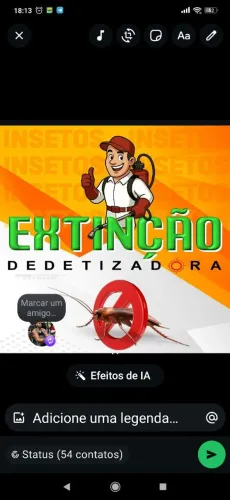 Dedetização e limpeza de forros e caixa d'água 