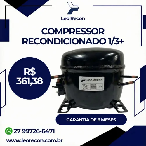 Compressor 1/3+ Hp 127v modelo FFI12HBX 
