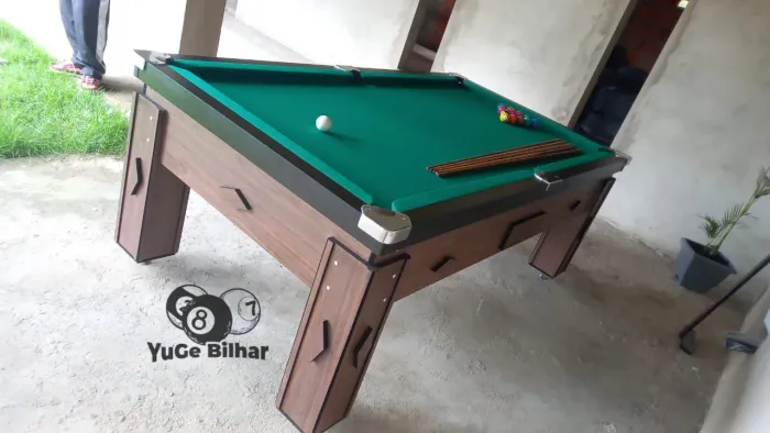 Mesa de sinuca bilhar a melhor da região com campo de ardósia pagamento só na entrega