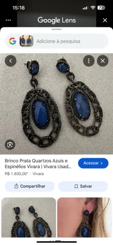 Vendo brincos vivara epitelio vivara, em prata.