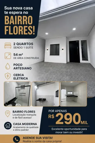 VENDO PROMOÇÃO DE 310 POR 290 MIL CASA Flores - Manaus - AM