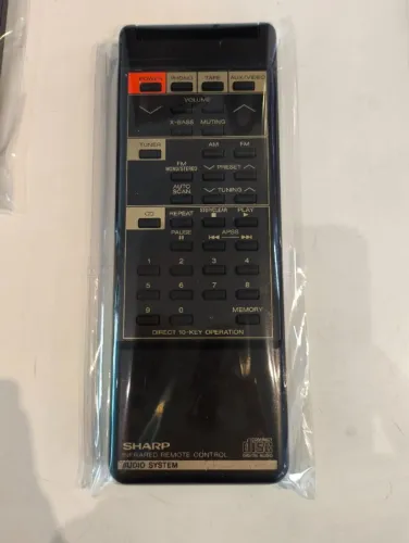 Controle remoto original da Sharp para  som modelos CMS-R70CD ou CMS-R260CD- USADO