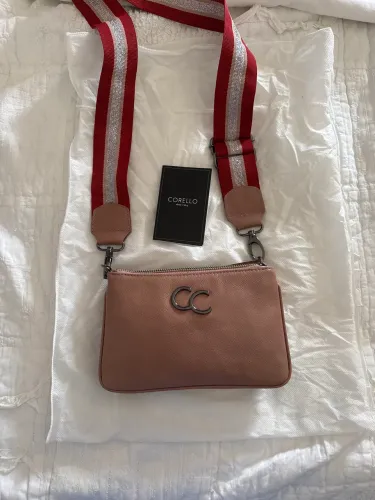 Bolsa corello couro legítimo original nunca usada nova