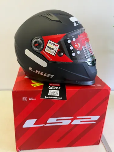 Capacete LS2 Preto Fosco Tam 58 Novo
