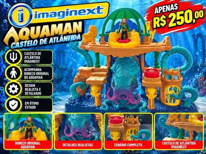 Casa do aquaman e navio pirata