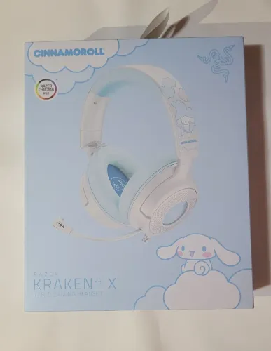 Headset Gamer Razer Kraken V4 X Cinnamoroll Edition (Sanrio) - NOVO / LACRADO