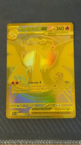 Mega charizard X EX (130/94) dourado