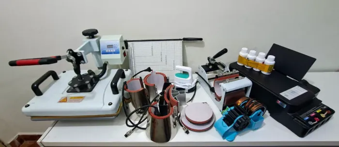 Prensa Térmica Sublimação 8 em 1 Plana Camiseta Caneca Boné Prato