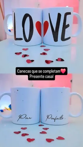 Caneca casal - presente 