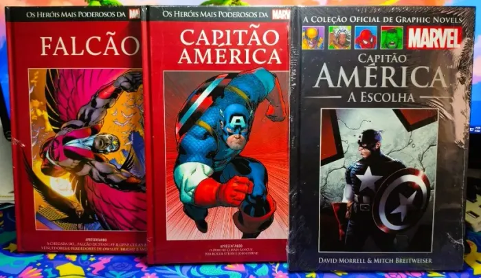 Marvel Salvat - Capitão América + Falcão + Capitão América A Escolha (LACRADAS)