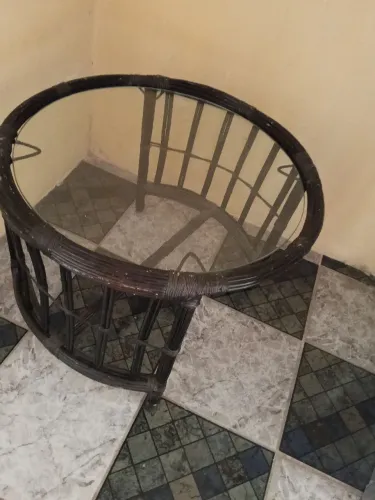Mesa de sala com vidro