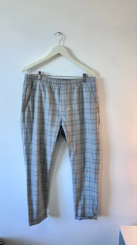 Calça Listrada Zara Tam M/G