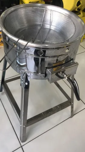 Fritadeira Inox a gás 7Litros á Gás -  Entrega Gratis 