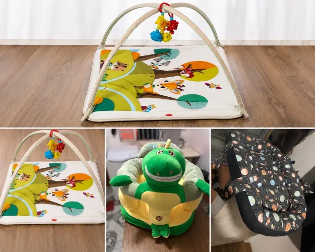 Tapete de bebê cadeirinha e ninho