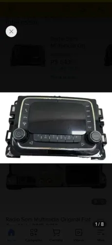 Rádio original mobi com comando no volante