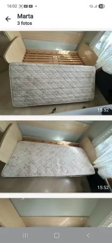 Vendo Cama e Colchão solteiro.