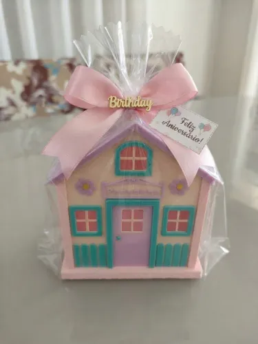 Lembrancinha Casinha de Boneca em 3D / Embalagem de Presente Personalizada