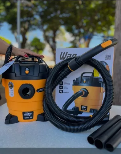 Potente Aspirador de pó e água WAP GTW 10 com 1400W de potência