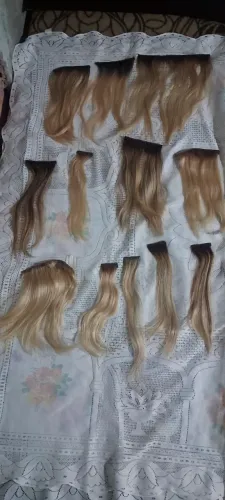 20 faixas de mega hair humano loiro